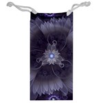 Amazing Fractal Triskelion Purple Passion Flower Jewelry Bag Back