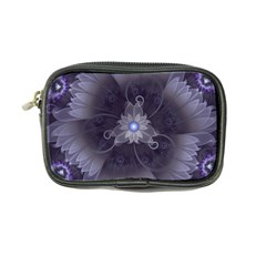 Amazing Fractal Triskelion Purple Passion Flower Coin Purse by jayaprime