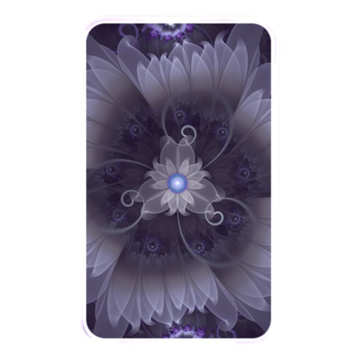 Amazing Fractal Triskelion Purple Passion Flower Memory Card Reader