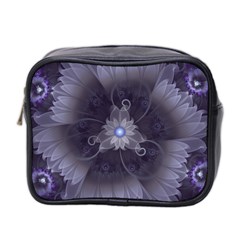 Amazing Fractal Triskelion Purple Passion Flower Mini Toiletries Bag 2-side by jayaprime