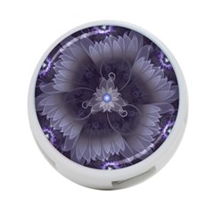 Amazing Fractal Triskelion Purple Passion Flower 4-port Usb Hub (two Sides)  by jayaprime