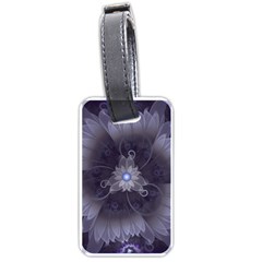 Amazing Fractal Triskelion Purple Passion Flower Luggage Tags (one Side)  by jayaprime