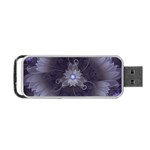 Amazing Fractal Triskelion Purple Passion Flower Portable USB Flash (One Side) Front