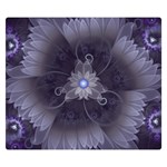 Amazing Fractal Triskelion Purple Passion Flower Double Sided Flano Blanket (Small)  50 x40  Blanket Front