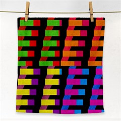 Colorful Rectangles And Squares                        Face Towel by LalyLauraFLM