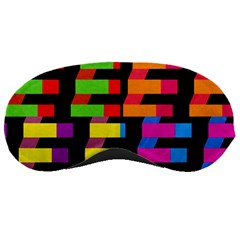 Colorful Rectangles And Squares                        Sleeping Mask by LalyLauraFLM