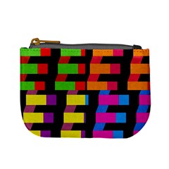 Colorful Rectangles And Squares                  Mini Coin Purse by LalyLauraFLM