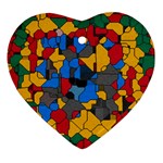 Stained glass                        Ornament (Heart) Front