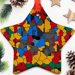 Stained Glass                        Ornament (star) by LalyLauraFLM