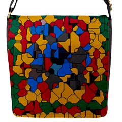 Stained Glass                        Flap Closure Messenger Bag (s) by LalyLauraFLM