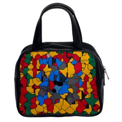 Stained Glass                        Classic Handbag (two Sides) by LalyLauraFLM