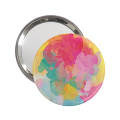 Pastel Watercolors Canvas                        2 25  Handbag Mirror by LalyLauraFLM