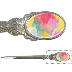 Pastel Watercolors Canvas                        Letter Opener by LalyLauraFLM