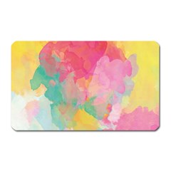 Pastel Watercolors Canvas                        Magnet (rectangular) by LalyLauraFLM