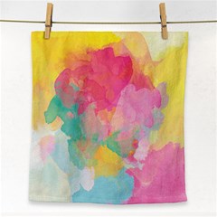 Pastel Watercolors Canvas                        Face Towel by LalyLauraFLM