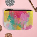 Pastel watercolors canvas                  Mini Coin Purse Front