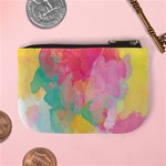 Pastel watercolors canvas                  Mini Coin Purse Back