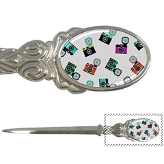 Old Cameras Pattern                        Letter Opener by LalyLauraFLM