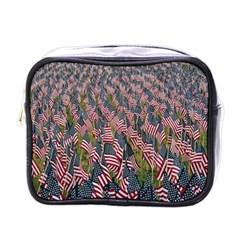 Repetition Retro Wallpaper Stripes Mini Toiletries Bags by BangZart