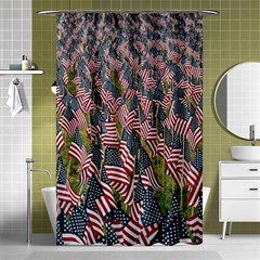 Repetition Retro Wallpaper Stripes Shower Curtain 48  X 72  (small)  by BangZart