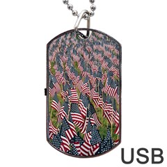 Repetition Retro Wallpaper Stripes Dog Tag Usb Flash (two Sides) by BangZart