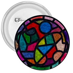 Stained Glass Color Texture Sacra 3  Buttons by BangZart