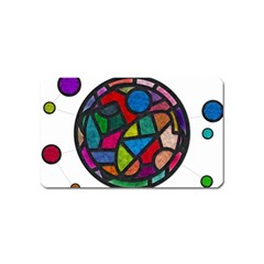 Stained Glass Color Texture Sacra Magnet (name Card) by BangZart