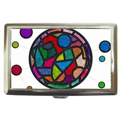 Stained Glass Color Texture Sacra Cigarette Money Cases by BangZart