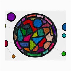 Stained Glass Color Texture Sacra Small Glasses Cloth by BangZart