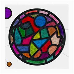 Stained Glass Color Texture Sacra Medium Glasses Cloth (2-side) by BangZart