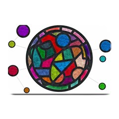 Stained Glass Color Texture Sacra Plate Mats by BangZart