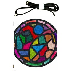 Stained Glass Color Texture Sacra Shoulder Sling Bags by BangZart