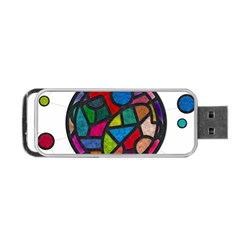 Stained Glass Color Texture Sacra Portable Usb Flash (one Side) by BangZart