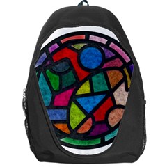 Stained Glass Color Texture Sacra Backpack Bag by BangZart