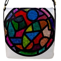 Stained Glass Color Texture Sacra Flap Messenger Bag (s) by BangZart