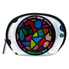 Stained Glass Color Texture Sacra Accessory Pouches (medium)  by BangZart