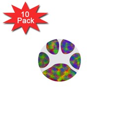 Paw 1  Mini Buttons (10 Pack)  by BangZart