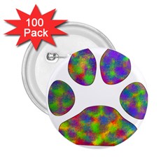 Paw 2 25  Buttons (100 Pack)  by BangZart