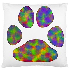 Paw Large Cushion Case (two Sides) by BangZart