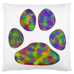 Paw Standard Flano Cushion Case (one Side) by BangZart