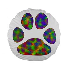 Paw Standard 15  Premium Flano Round Cushions by BangZart