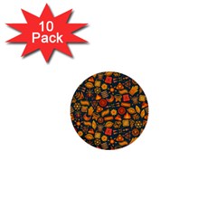 Pattern Background Ethnic Tribal 1  Mini Buttons (10 Pack)  by BangZart