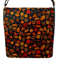 Pattern Background Ethnic Tribal Flap Messenger Bag (s) by BangZart