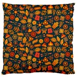 Pattern Background Ethnic Tribal Large Flano Cushion Case (One Side) Front