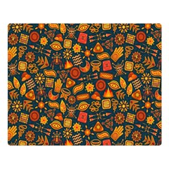 Pattern Background Ethnic Tribal Double Sided Flano Blanket (large)  by BangZart