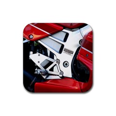 Footrests Motorcycle Page Rubber Coaster (square)  by BangZart