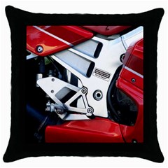 Footrests Motorcycle Page Throw Pillow Case (black) by BangZart