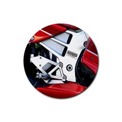 Footrests Motorcycle Page Rubber Coaster (round)  by BangZart