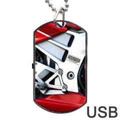 Footrests Motorcycle Page Dog Tag Usb Flash (one Side) by BangZart