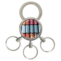 Shingle Roof Shingles Roofing Tile 3-ring Key Chains by BangZart